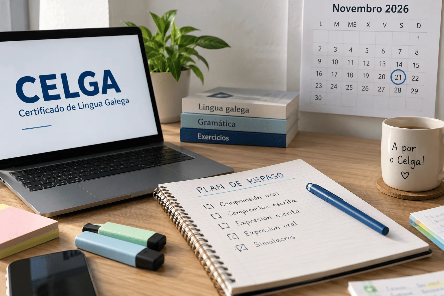 Últimas 3 semanas antes del Celga: plan de repaso día a día