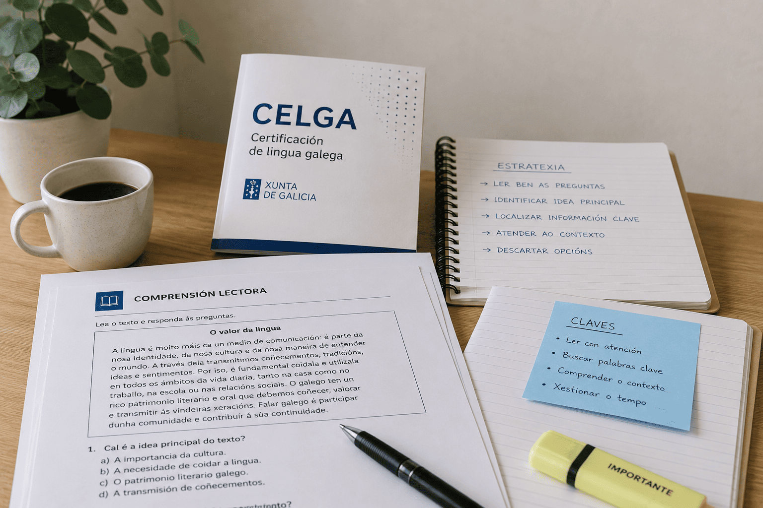 Comprensión lectora del Celga: cómo leer el texto y convertirlo en tu redacción